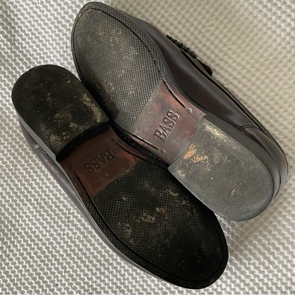 Men’s G.H. BASS burgundy penny loafers 8.5 stylish Weejuns shoes leather - Picture 6 of 10